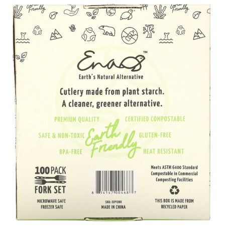 Earth's Natural Alternative, Compostable Forks, 100 Count - Image 2