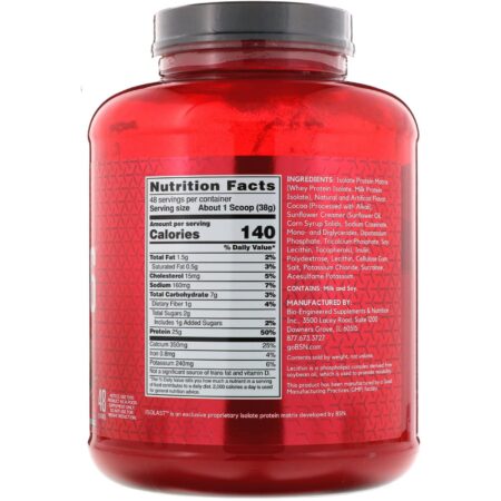 BSN, Isolado Syntha-6, Mistura de Proteínas em Pó, Milkshake de Chocolate, 1,82 kg (4,02 lb) - Image 2