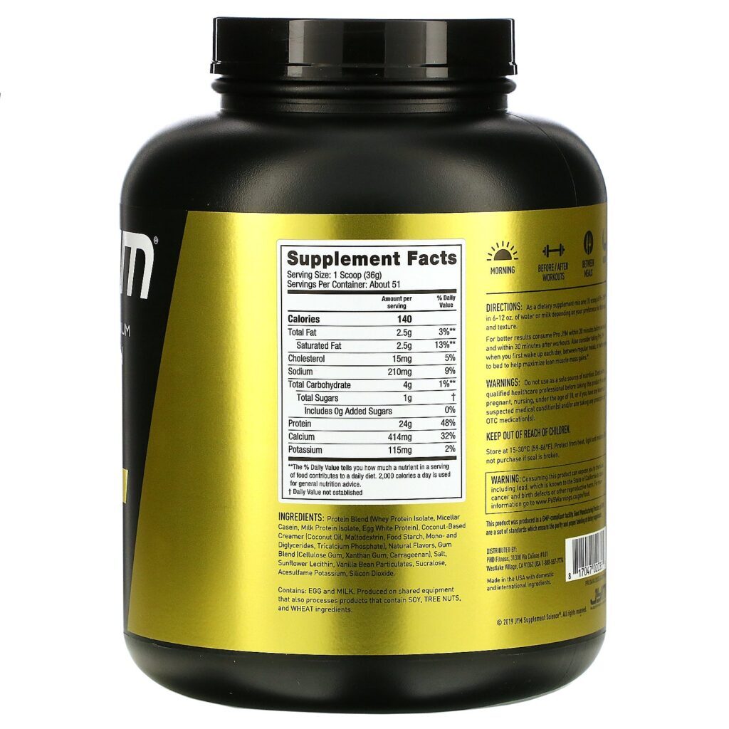 JYM Supplement Science, Ultra-Premium Protein Blend, Tahitian Vanilla Bean, 4 lb (1828 g) - Imagem 2