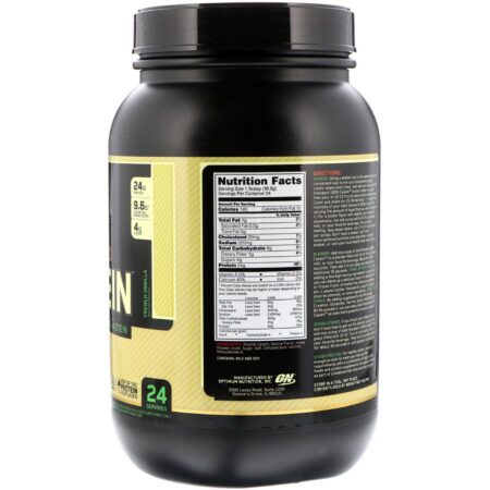 Optimum Nutrition, Gold Standard 100% Casein, Naturally Flavored, French Vanilla, 2 lbs (907 g) - Image 2