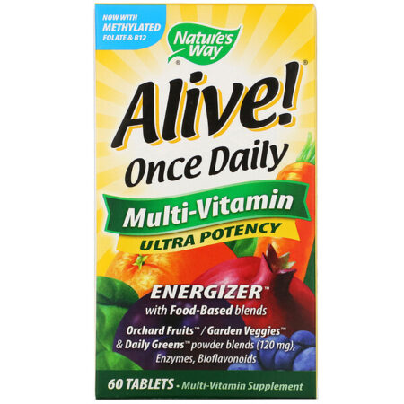 Nature's Way, Alive! Once Daily, Multi-Vitaminas, 60 Comprimidos - Image 2