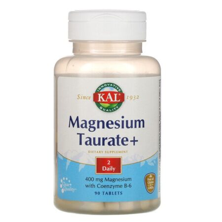 KAL, Taurato de magnésio+, 400 mg, 90 Comprimidos