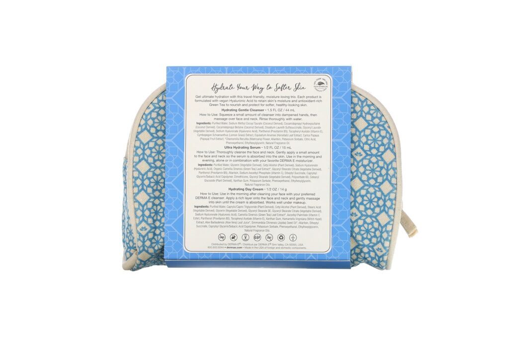 Derma E, Hydrating on the Go, Clean Beauty Travel Kit, 5 Piece Kit - Imagem 2