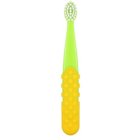 RADIUS, Totz Plus Toothbrush, 3+ Years, Extra Soft, Green/Yellow, 1 Toothbrush