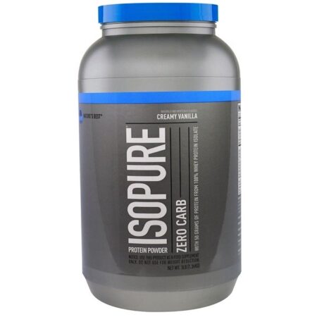 Isopure, Zero Carb, Proteína em Pó, Baunilha Cremosa, 1,36 kg (3 lbs)