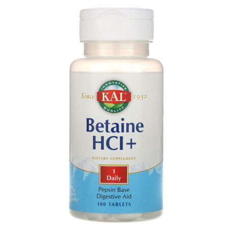 KAL, Betaine HCl+, 100 Tablets - Image 3