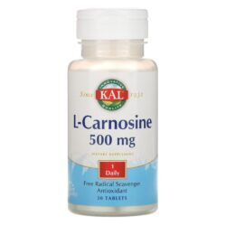 KAL, L-Carnosine, 500 mg, 30 Tablets