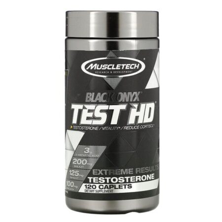 Muscletech, Black Onyx, Test HD, 120 Caplets - Image 2