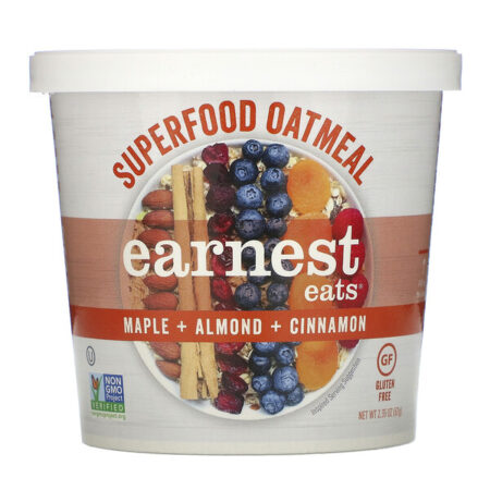 Earnest Eats, Superfood Oatmeal, Maple + Almond + Cinnamon, 2.35 oz (67 g)