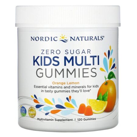 Nordic Naturals, Zero Sugar, Kids Multi Gummies, Orange Lemon , 120 Gummies