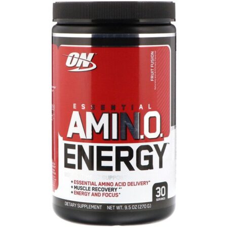 Optimum Nutrition, AmiN.O. Essencial, Energia, Fusão de Frutas, 9.5 oz (270 g)