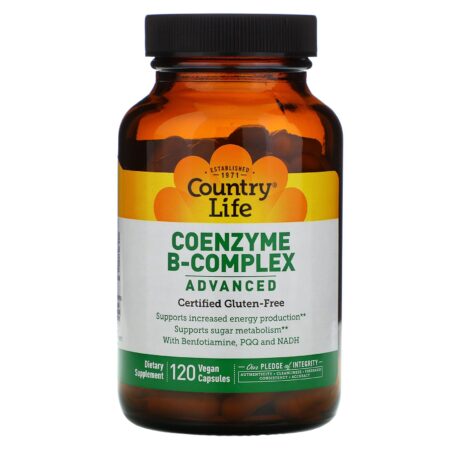 Country Life, Coenzyme B-Complex, Advanced, 120 Vegan Capsules - Image 3