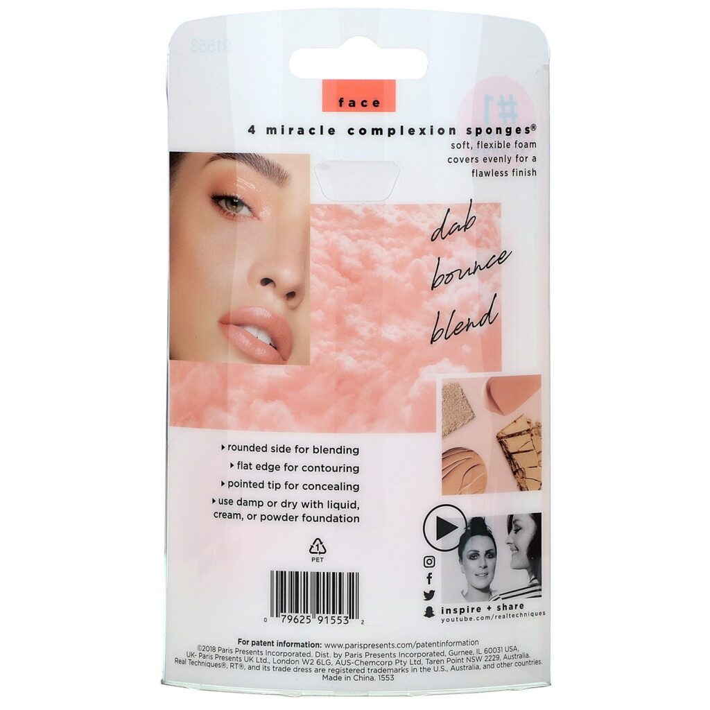 Real Techniques, Miracle Complexion Sponges, 4 Sponges - Imagem 3