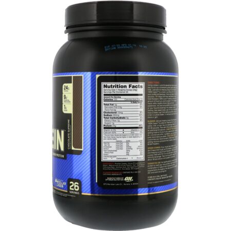 Optimum Nutrition, Gold Standard, 100% Caseína, Chocolate Supremo, 909 g (2 lb) - Image 2