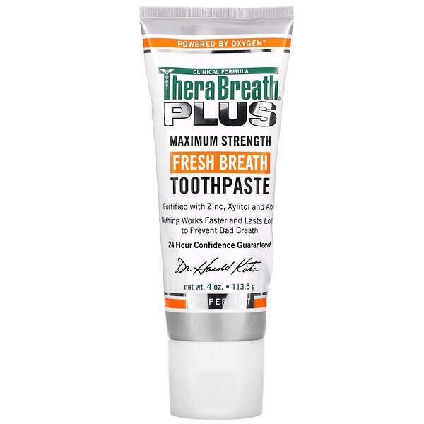 TheraBreath, Fresh Breath Toothpaste, Peppermint, 4 oz (113.5 g)