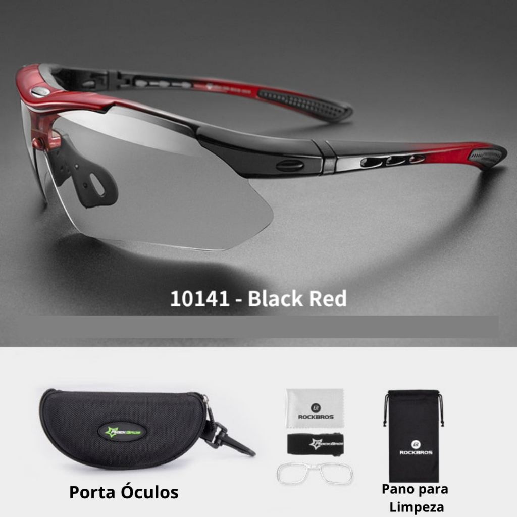 Óculos Ciclismo com Proteção UV400 Masculino/Feminino RockBros - Imagem 11