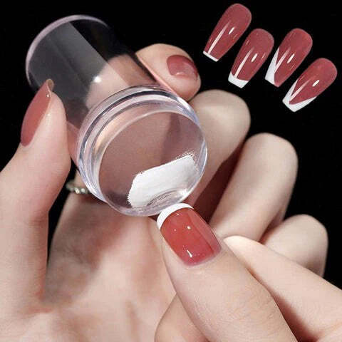 Carimbo de Unhas Francesinha - Unhas Perfeitas sem Borrar - Imagem 2