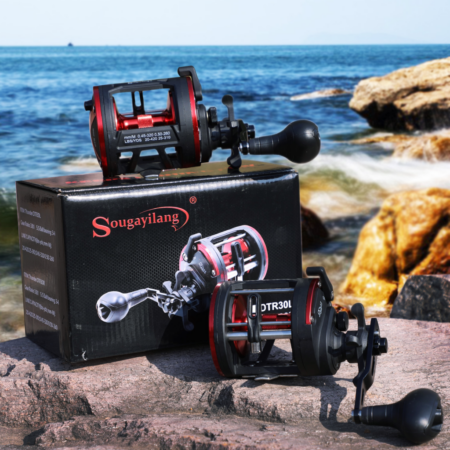 Carretilha de Pesca Perfil Alto - 25kg Max Drag 3+1 Rolamentos - Sougayilang - Imagem 6