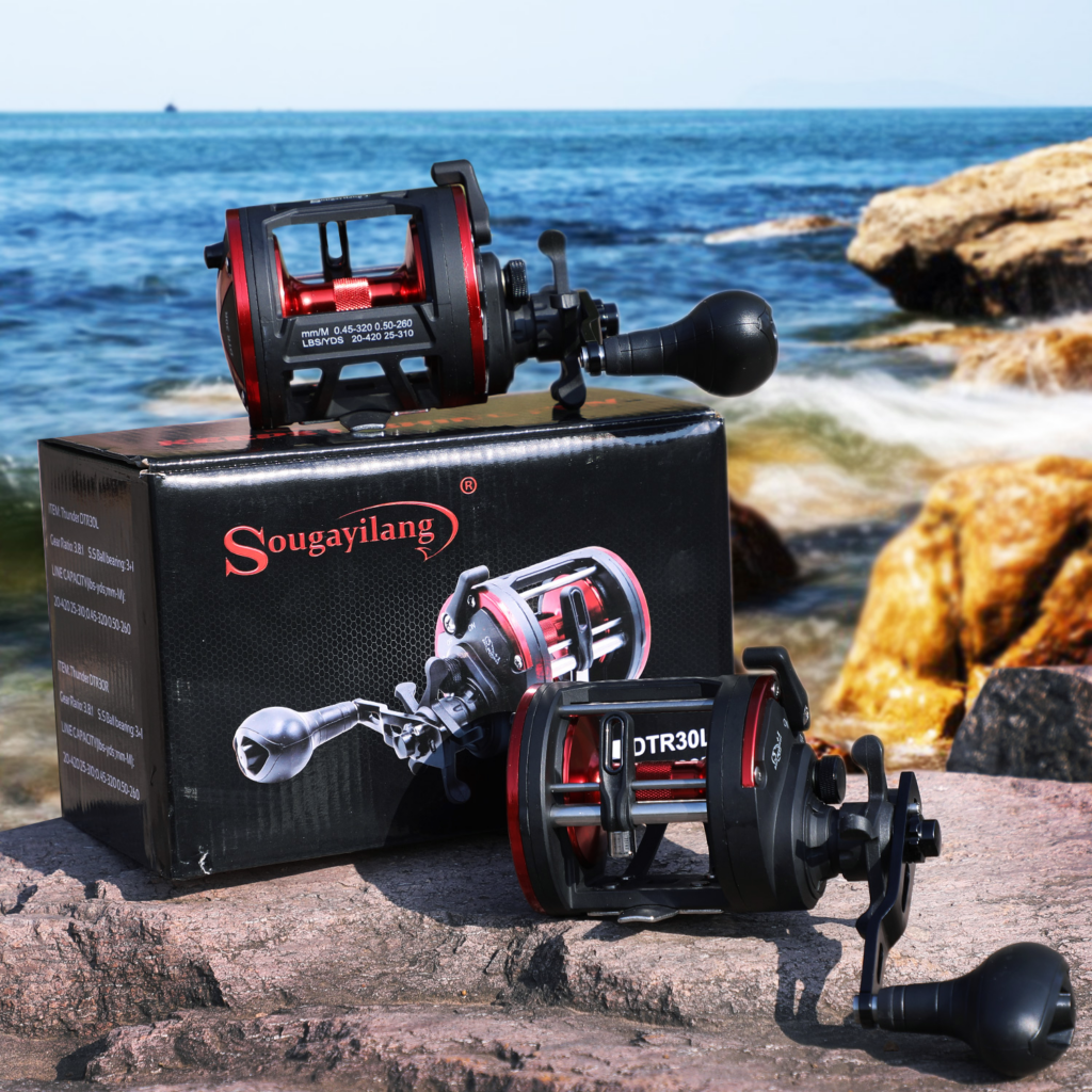 Carretilha de Pesca Perfil Alto - 25kg Max Drag 3+1 Rolamentos - Sougayilang - Imagem 6
