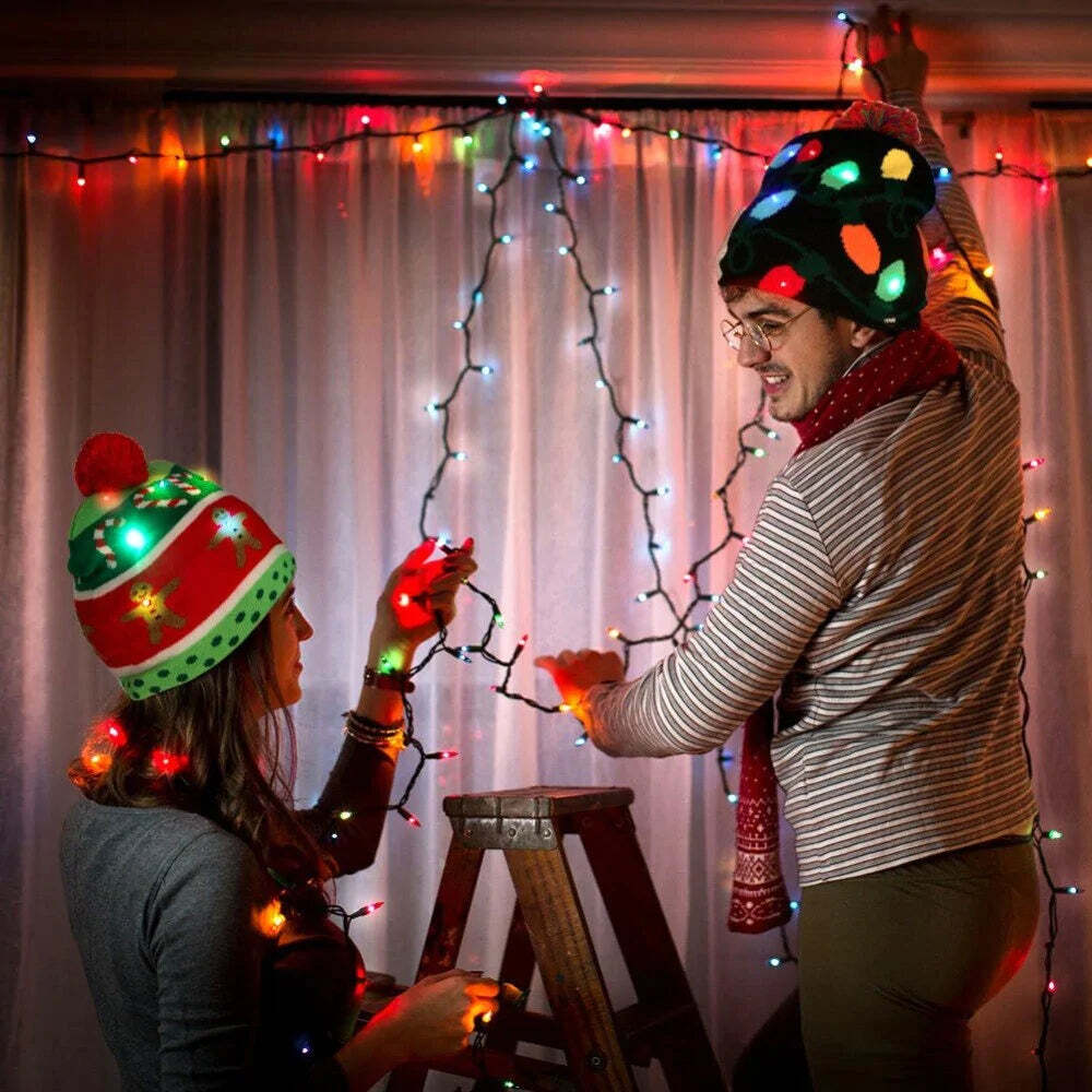 Chapéu de Natal com Luzes Led - Imagem 2