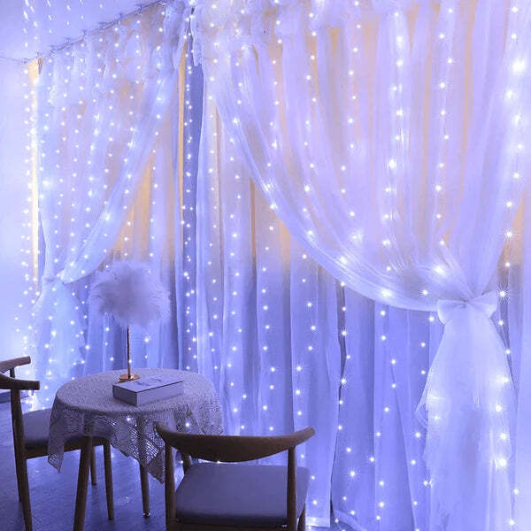 Cortina de Led com 300 Luzes e 8 Modos para Natal - Imagem 5