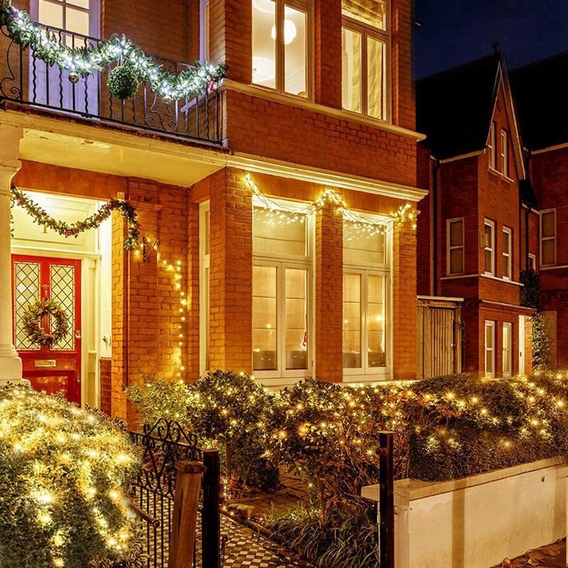 Cortina de Led com 300 Luzes e 8 Modos para Natal - Imagem 7