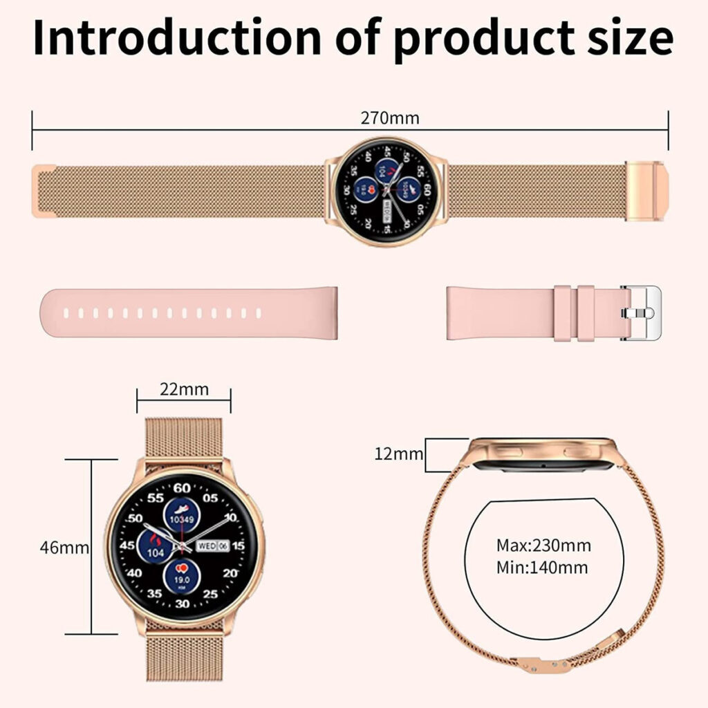 Smartwatch Para Mulheres (fazer/atender Chamada) Pa - Imagem 8