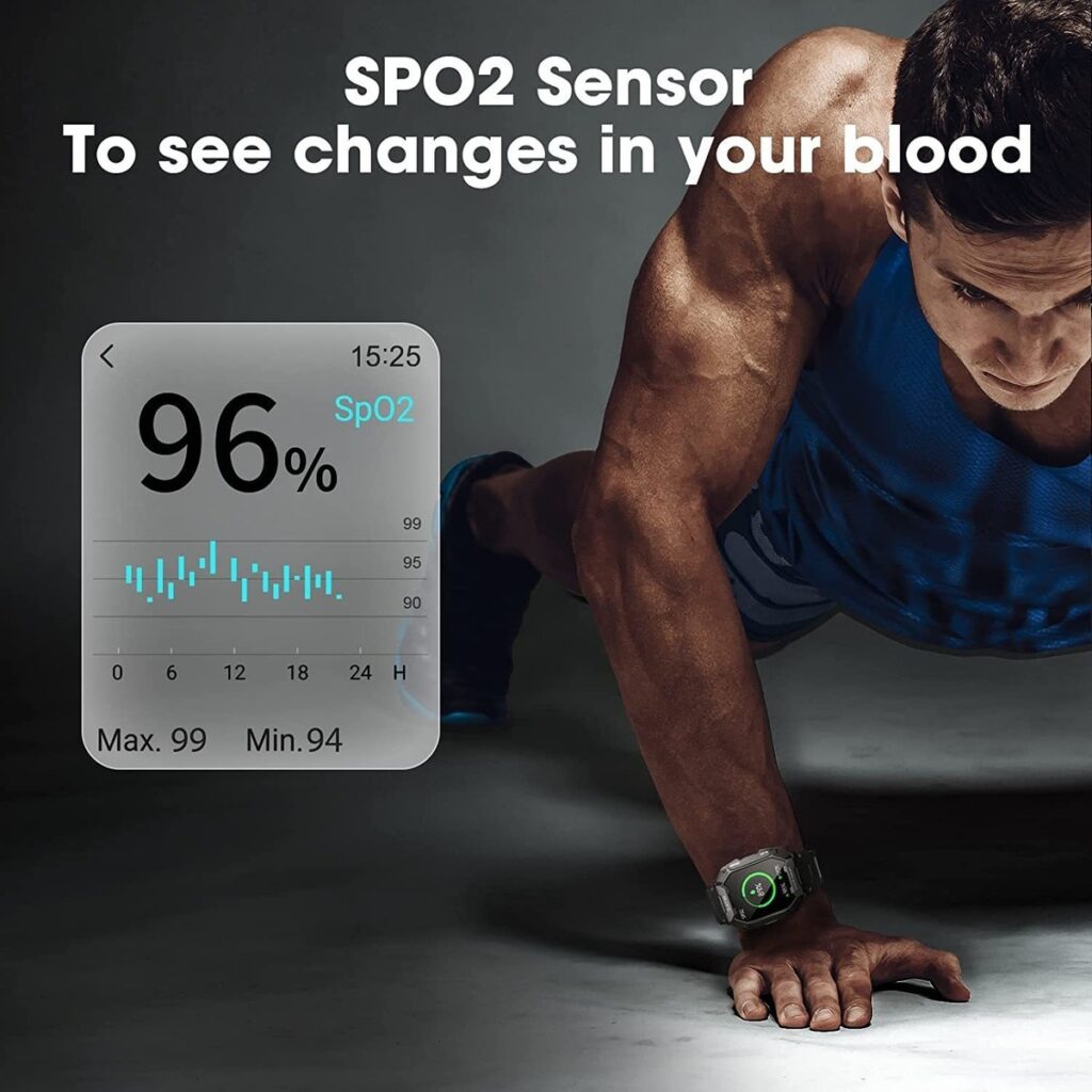 Rastreador De Condicionamento Físico Tático Smartwatches 5at - Imagem 14