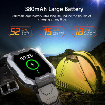 Smartwatch Militar C20 Anti-choque À Prova D'água De 50 M. - Imagem 10