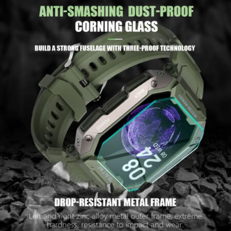 Smartwatch Militar C20 Anti-choque À Prova D'água De 50 M. - Imagem 7