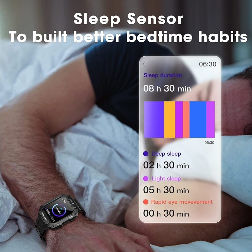 Rastreador De Condicionamento Físico Tático Smartwatches 5at - Imagem 13