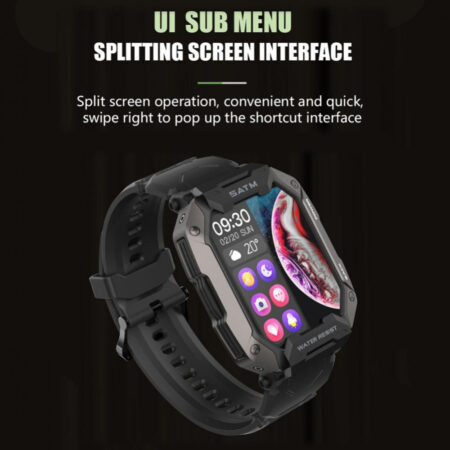 Smartwatch Militar C20 Anti-choque À Prova D'água De 50 M. - Imagem 8