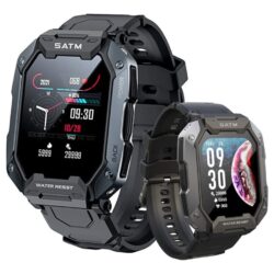 Relógio Smartwatch Militar Impermeável Esporte Anti Impacto