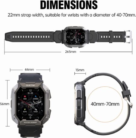 Smartwatch Fitness 5atm Masculino - Image 7