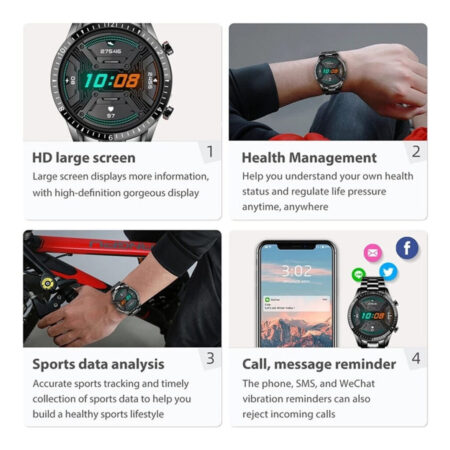 Smartwatch Luxo À Prova D'água Lançamento Casual - Imagem 4