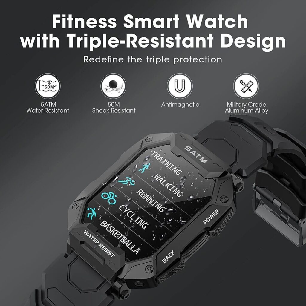 Rastreador De Condicionamento Físico Tático Smartwatches 5at - Imagem 10