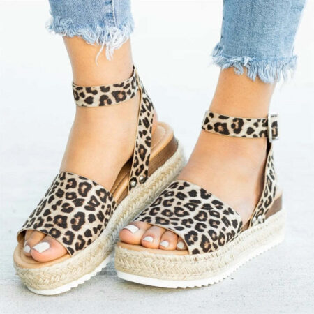 Sandália Flatform Corda Amarração Flower - Imagem 4