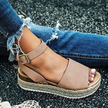 Sandália Flatform Corda Amarração Flower - Imagem 14