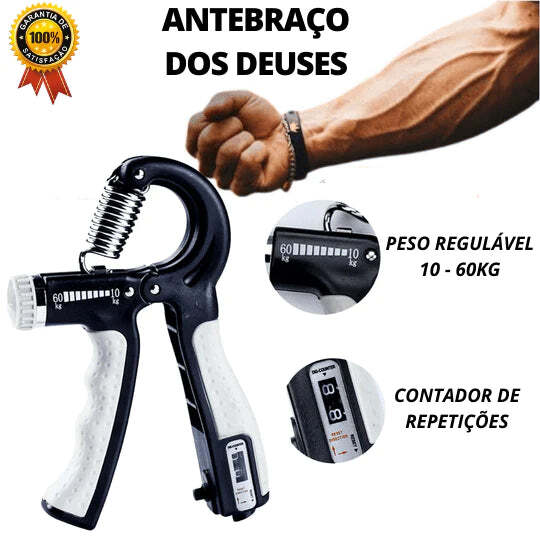 Hand Grip - Fortalecedor de Braços Resistente e Regulável 10 a 60kg - Imagem 2