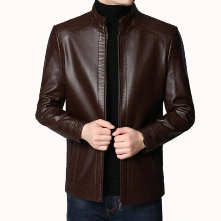 Jaqueta Masculina de Couro Michigan Elegante — foto 2 Jaqueta Masculina de Couro Michigan Elegante — foto 2