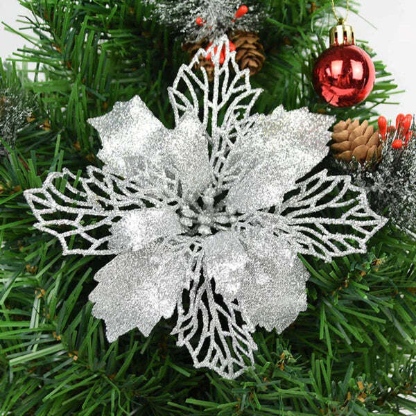 Kit 5 Flores Decoração para Natal - Imagem 10