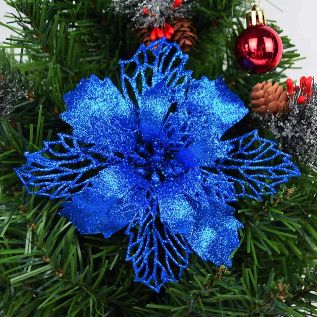 Kit 5 Flores Decoração para Natal - Imagem 8