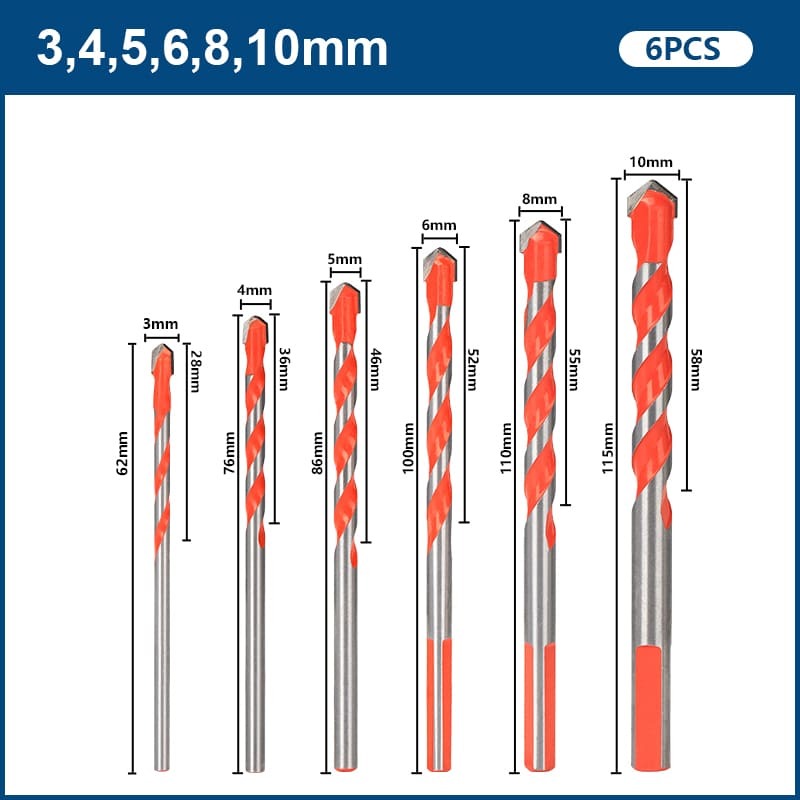 Kit Completo Brocas Diamantada Super Drill - Imagem 4