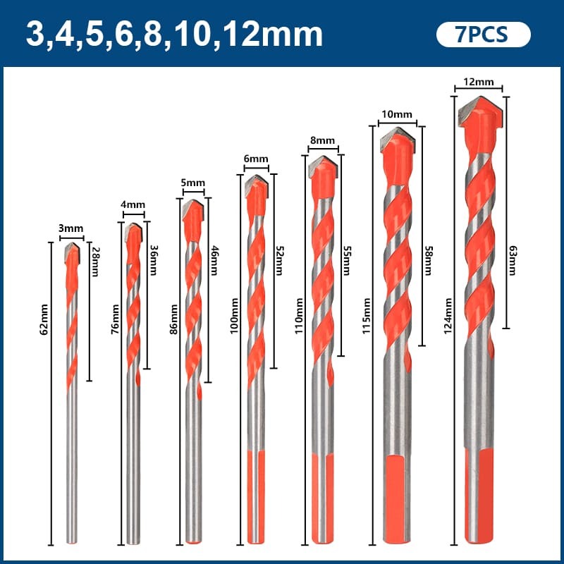 Kit Completo Brocas Diamantada Super Drill - Imagem 5