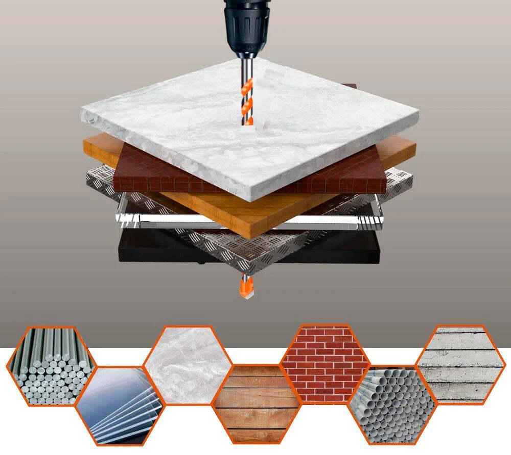 Kit Completo Brocas Diamantada Super Drill - Imagem 6