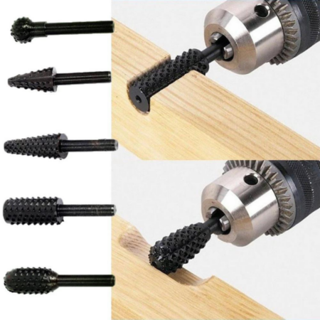 Kit Completo Brocas Rotativas 5 Peças - Imagem 6