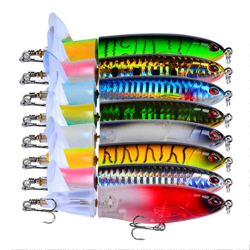 Kit Iscas Artificiais Giratória para Pesca - Compre 6 Leve 8 - Imagem 2