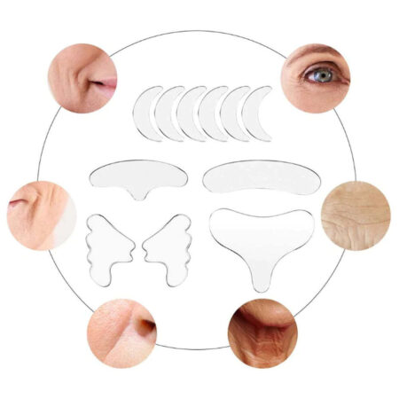 Kit com 16 Adesivos para Rugas e Linhas de Expressão Reutilizável - Facial, Pescoço e Colo - Imagem 2