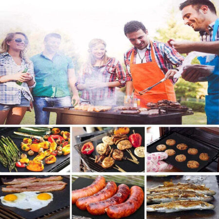 Kit com 3 Manta Térmica Antiaderente para Churrasco Reutilizável - Imagem 8