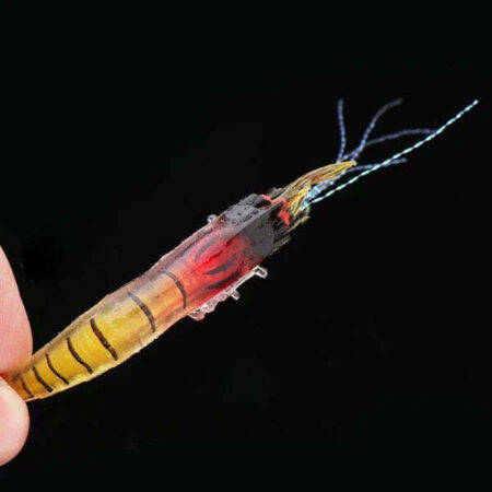Kit com 5 Iscas de Camarões Artificiais Para Pesca - Imagem 4